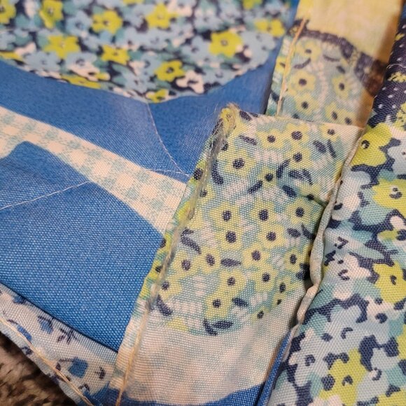 Vintage 70s Set Of 2 Standard Pillow Shams Retro Mod Flowers 24x18 JC Penney - Picture 5 of 10